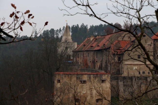 Hrad Křivoklát, gotický lovecký královský hrad, Křivoklátsko, Chráněná krajinná oblast 