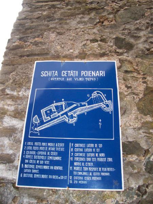 Drákulův hrad, Poienari, Jižní Rumunsko, Transylvánie