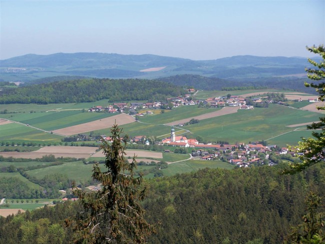 Výstup na Schwarzriegel (1079 m), Hohenbogen, Neukirchen beim Heiligen Blut, Šumava, národní park