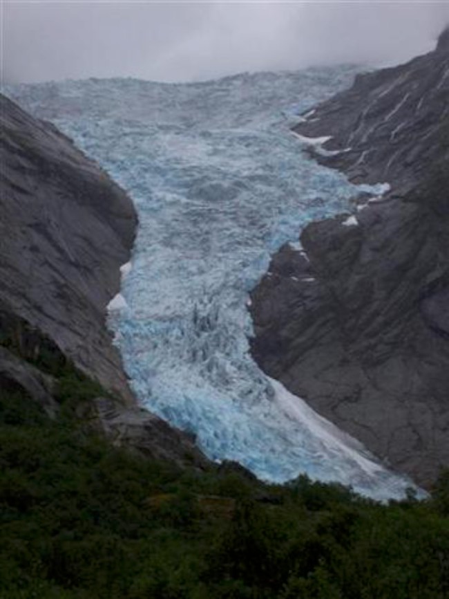Ledovec Briksdalsbreen, Národní park, Jostedalsbreen, Norsko
