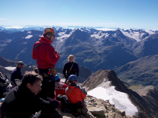 Wildspitze (3774m), vrchol, Wildspitze, Öetztálské Alpy, Tyrolsko, Rakousko