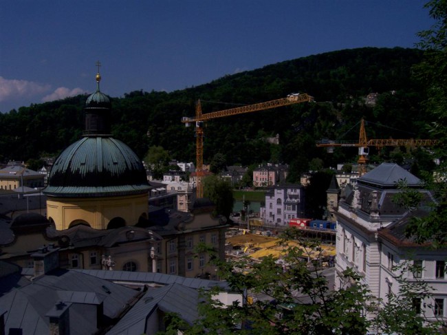Návštěva města a hradu Salzburg, Berchtesgadenské Alpy, Rakousko