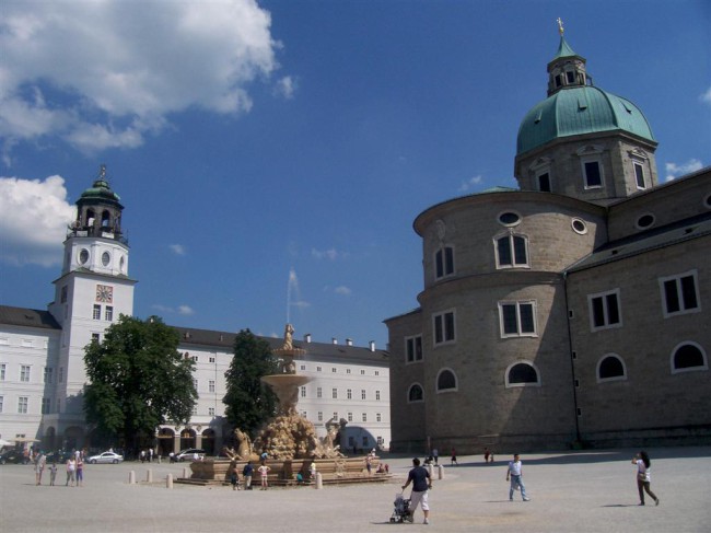Návštěva města a hradu Salzburg, Berchtesgadenské Alpy, Rakousko