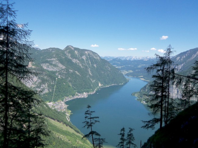 Seewand klettersteig, spodní část, Rakousko, Solná komora, Dachstein, Alpy