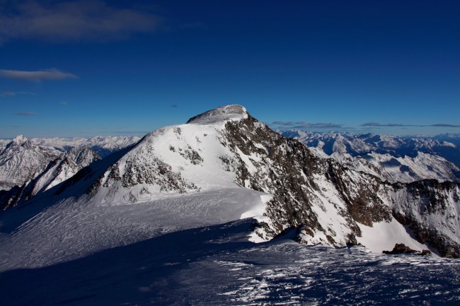 Výstup na Zuckerhütl (3507 m), Stubaiské Alpy, Rakousko
