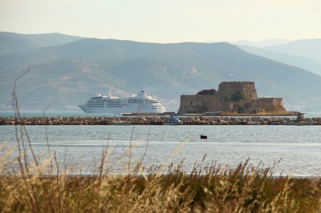 Nafplio, pevnosti Palamidi, Akronafplia, Burdzi, Peloponés, Řecko