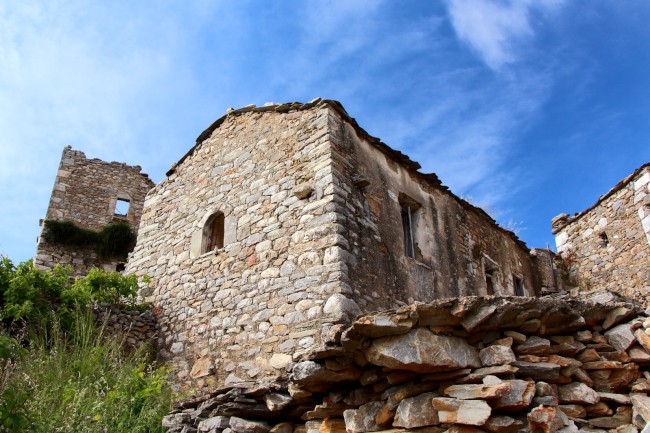 Vatheia, věžové domy, poloostrov Mani Peninsula, Řecko