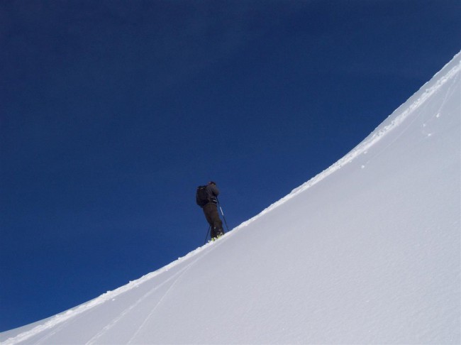 Skialpinistický výstup na vrchol Weiskopfkogel, 1970m, Aurach, Kitzbühel, Alpy