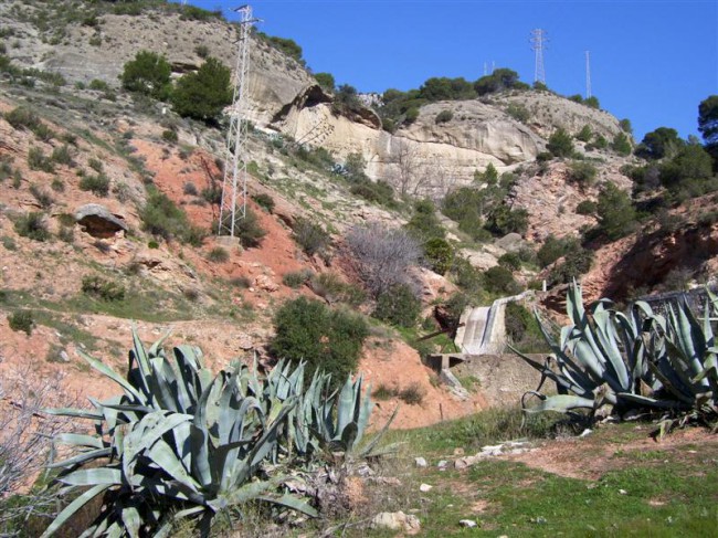 Přehrada Embalse del Gaitanejo, El Chorro, Španělsko, Andalusie