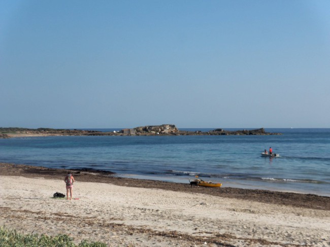 Pláž Platja des Cargol, Cal Salines, jižní pobřeží, Mallorca, Baleárské ostrovy, Španělsko