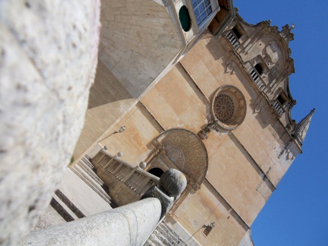 Gotické město Felanitx, kostel Sant Miguel, fontána Santa Margalida, Mallorca, Baleárské ostrovy, Španělsko