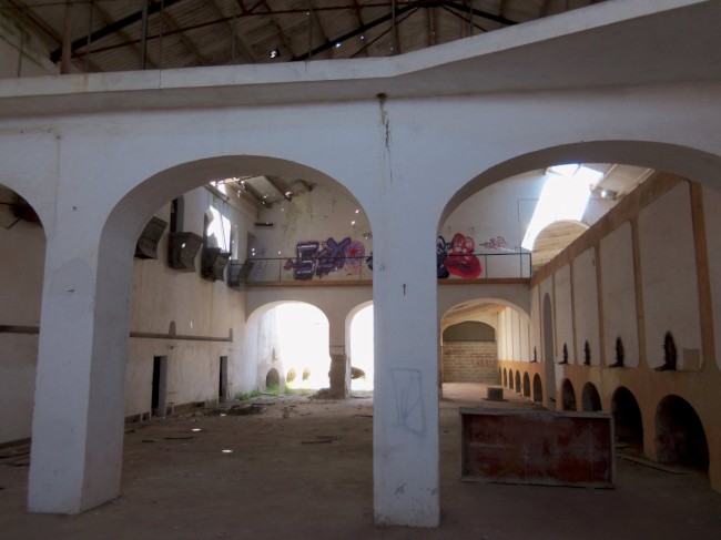 Stará továrna na zpracování vína: Es Sindicat, město Felanitx, Mallorca, Baleárské ostrovy, Španělsko