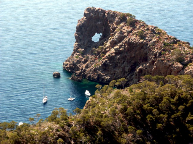Vyhlídka Foradada, klášter Son Marroig, Mallorca, Baleárské ostrovy, Španělsko