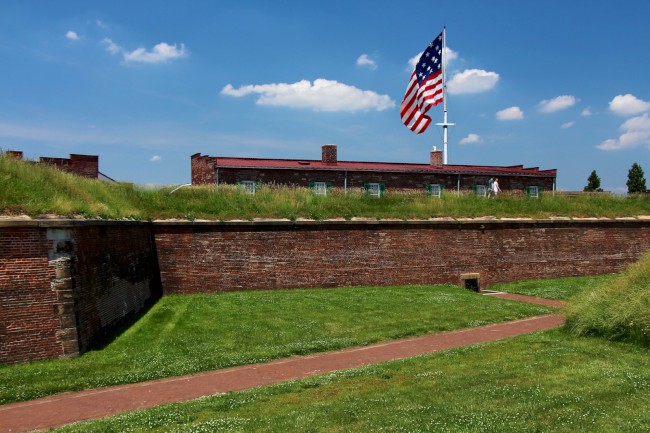 Pevnost McHenry, Národní památka, Baltimore, Maryland, USA