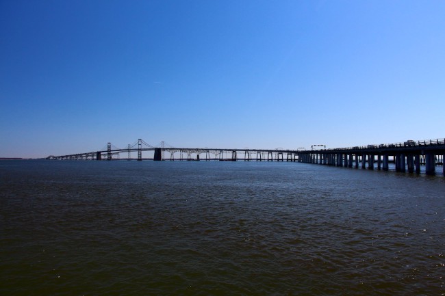 Most Chesapeake, Sandy Point státní park, Maryland, Spojené státy americké (USA)