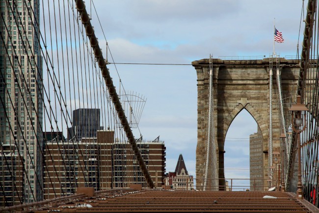Brooklynský most, Brooklyn, Manhattan, New York, Spojené státy americké (USA)