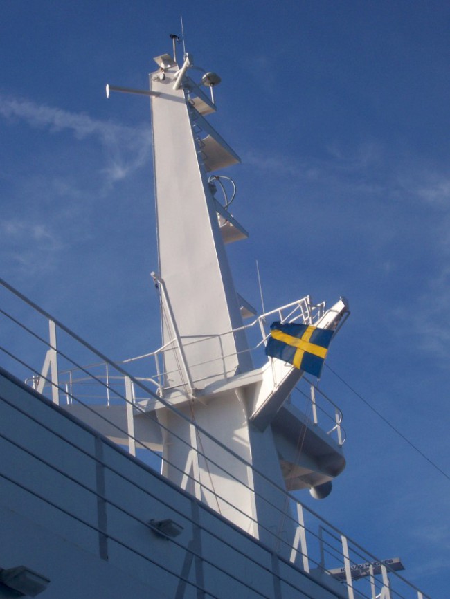 Plavba trajktem do města Karlskrona, Švédsko