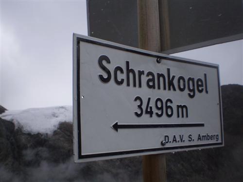 Výstup na Schrankogel (3496 m), Stubaiské Alpy, Rakousko