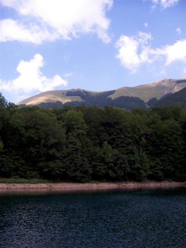 Biogradské jezero v národním parku Biogradska gora, Černá hora