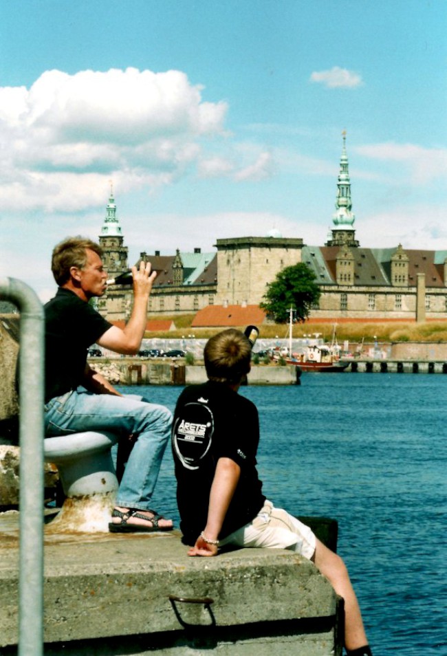 Renesanční zámek Kronborg, Öresundská úžina, Helsingor, Dánsko, Norsko