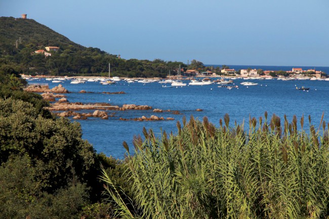 Porticciolo, pláže a pobřeží Ajaccia, Corse-du-Sud, Korsika, Francie
