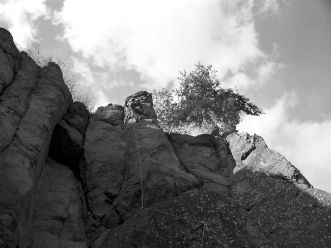 Lezení na skalách Polínko, Polínský vrch