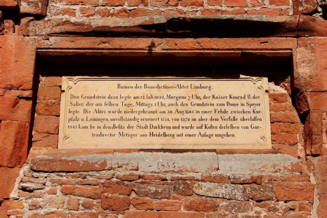 Zřícenina kláštera Limburk, Bad Dürkheim, Porýní-Falc, Německo