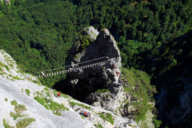 Výstup Drachenwand Klettersteig, St. Lorenz, Rakousko