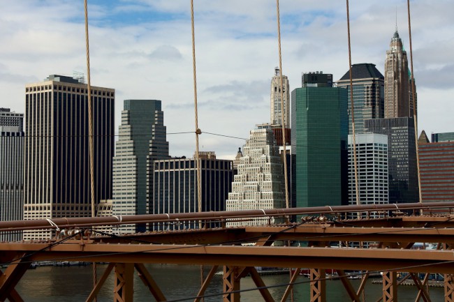 Brooklynský most, Brooklyn, Manhattan, New York, Spojené státy americké (USA)