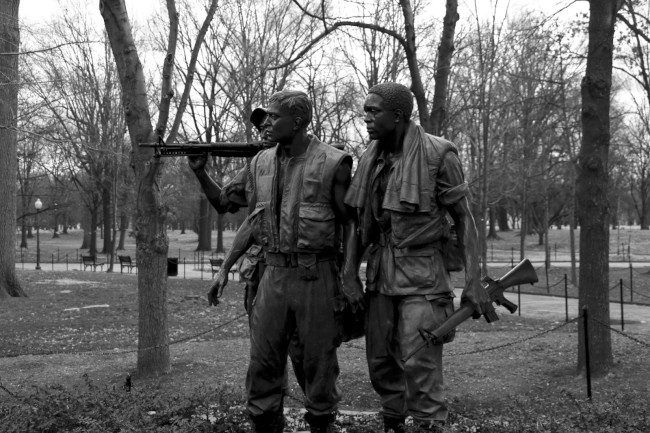 Památník veteránů z Vietnamu, Konstituční zahrada, Washington D.C., Spojené státy americké (USA)