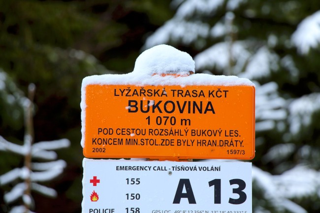 Rudská křižovatka, Bukovina, Gerlova Huť, Běžecké lyžování, Šumava