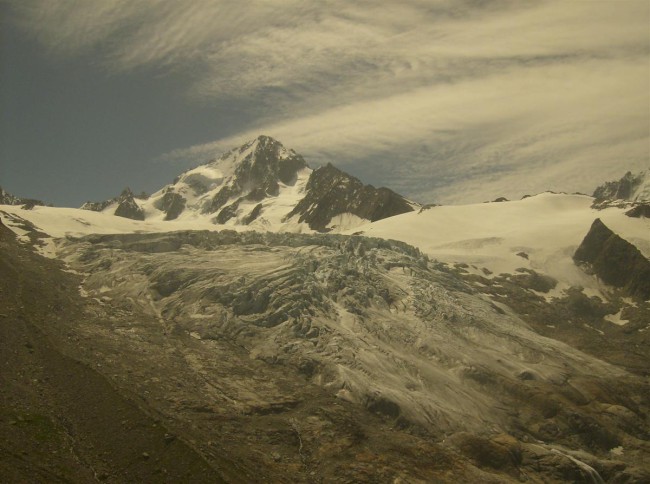 Lanovka Le Tour, výstup k chatě Albert Premier, Masiv Mont Blanc, Alpy, Švýcarsko, Francie